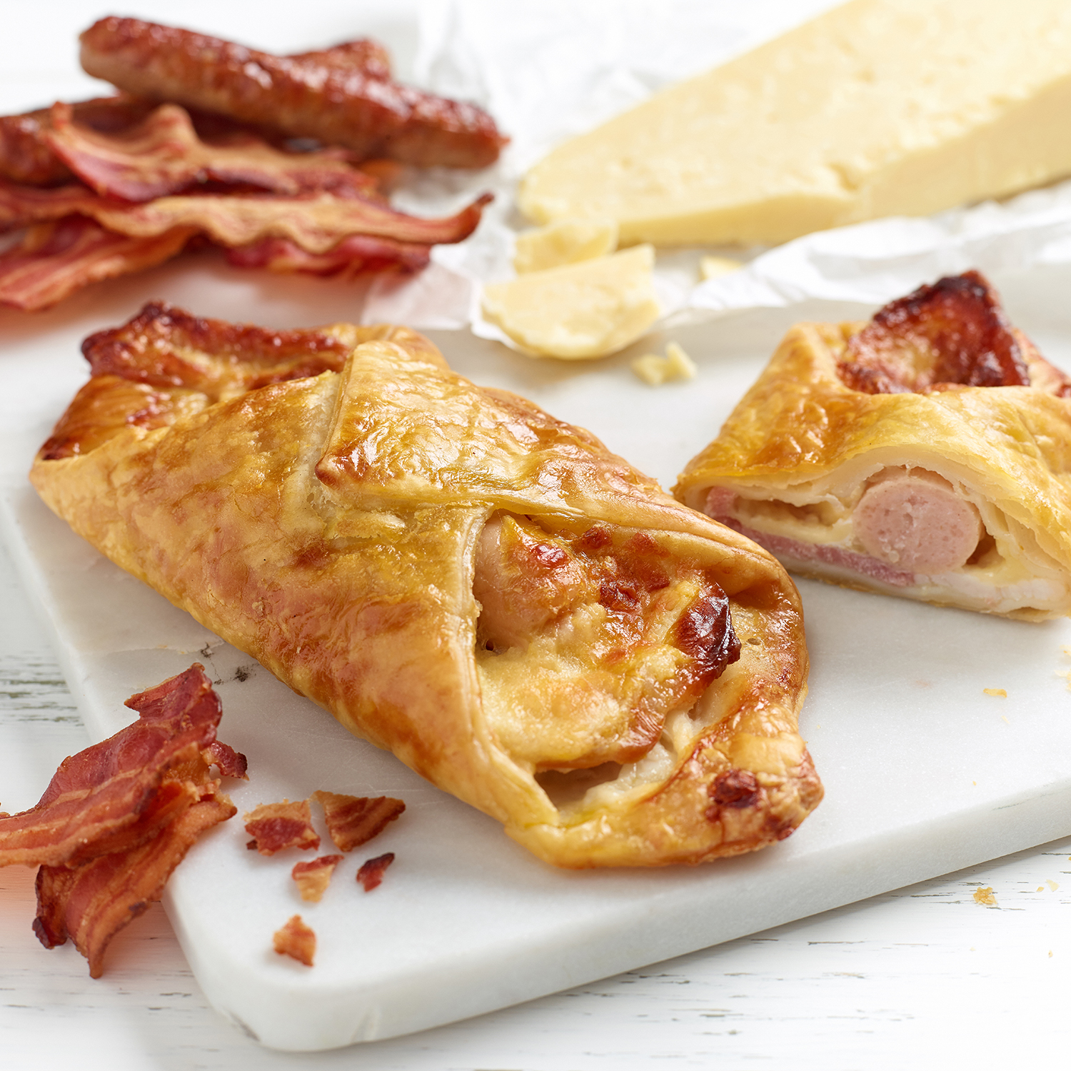 Sausage, Bacon & Mature Cheddar Turnover Coopers Gourmet Foods